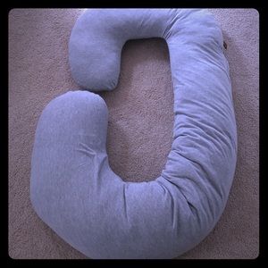 Leachco Pregnancy Pillow and Removable Cover(Gray)